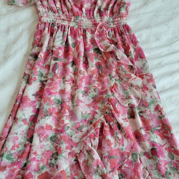 Misa Los Angeles Rumi One Shoulder Floral Dress - Picture 5 of 14